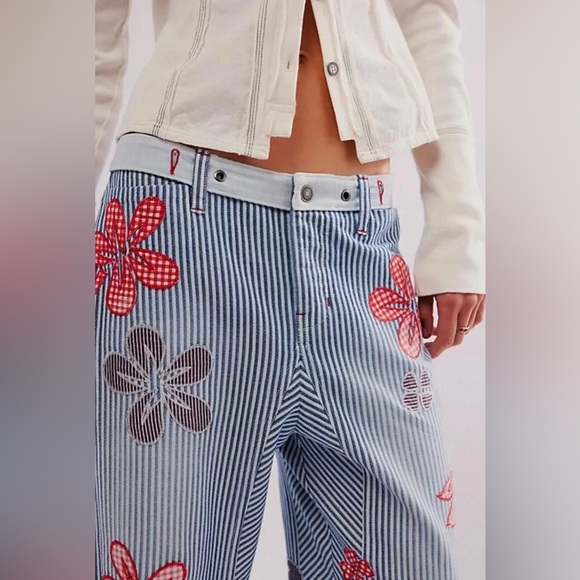 🚨 SOLD 🚨 NWT FREE PEOPLE HOT TROPICS CUFFED HAREM TROUSERS sz 2 - Picture 3 of 4
